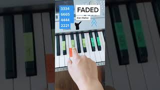 Faded  Alan Walker PIANO TUTORIAL EASY Piano Fácil Con Números [upl. by Atsirk]