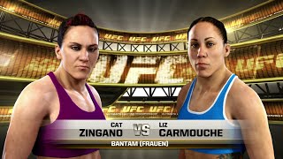 Cat Zingano Vs Liz Carmouche  Epic EA UFC Fight [upl. by Akimahs]