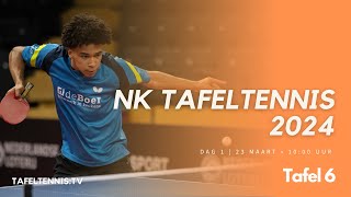 NK Tafeltennis 2024 Dag 1  Tafel 6 [upl. by Siroval]