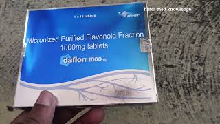 DAFLON TABLET  1000 MG  PILES MEDICINE  HOW TO USE Dose daflon 1000 tablets [upl. by Trini]