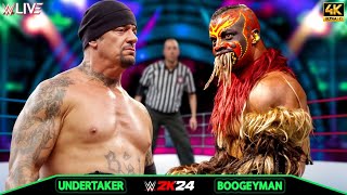 Undertaker vs Boogeyman  No Holds Barred Match  MONEY IN THE BANK 2024  WWE Oct 42024 [upl. by Aramen]