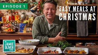 Easy Meals At Christmas  Jamie Oliver  Full Episode 1 [upl. by Ahsata830]