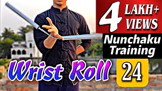 How to do Wrist Roll  Lesson 24  Nunchaku Wrist Roll Tutorial  Nunchaku Training in Hindi [upl. by Patrick]