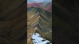 Vinicunca Rainbow Mountain in Peru video youtubeshorts peru vinicunca nature [upl. by Andryc191]