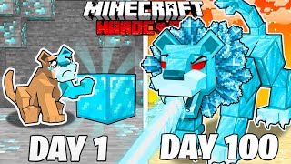 I Survived 100 Days as a DIAMOND LION in HARDCORE Minecraft [upl. by Rakel]