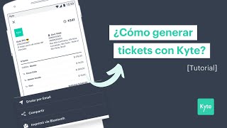 Ticket de Venta para tu negocio con Kyte [upl. by Miquela]