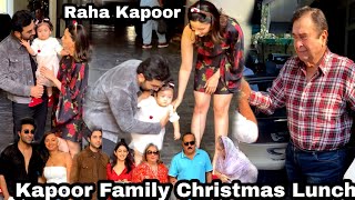 Kapoor Christmas Lunch Ranbir Kapoor Alia Bhatt Raha Kapoor Reema Jain Adar Armaan Karishma Kapoor [upl. by Nylrak762]