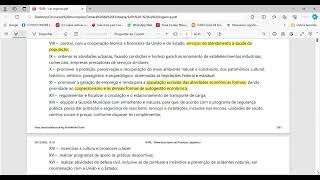 Concurso Câmara municipal de Fortaleza Lei orgânica de Fortaleza  Parte II [upl. by Atnuhs]