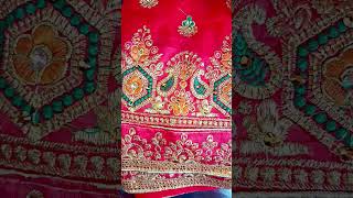 piping blouse design for red saree [upl. by Ytteb92]