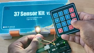 10 Arduino Projects using 37 in 1 Sensor kit  control RGB LED with 4x4 Keypad  37 in 1 modules [upl. by Jc]