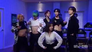 NCT JAEHYUN AND JOHNNY SHOWING THEIR ABS WITH WENDY INFRONT OF THEM100921 [upl. by Judson662]