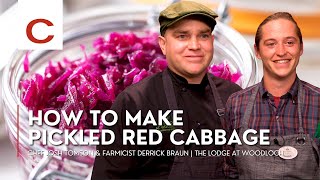 How to make Pickled Red Cabbage  Chef Josh Tomson amp Farmicist Derrick Braun  Tips amp Techniques [upl. by Ylyl]