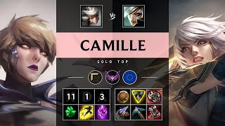 Camille Top vs Riven Godlike  EUW Master Patch 1422 [upl. by Gilford]