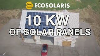 10 KW of solar panels Ecosolariscom [upl. by Anyal]