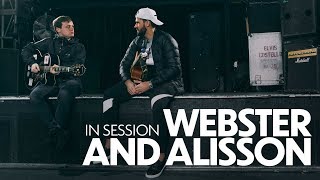 In session Alisson Becker and Jamie Webster  Keeper sings ‘Allez Allez Allez [upl. by Aicilihp]