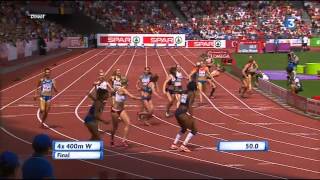 4x400m finale Zurich  Athlétisme Fr3 Dijon [upl. by Inneg]