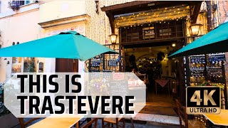 Rome Travel Guide  Savor the Magic of Trastevere Rome on a Tranquil Sunday Morning [upl. by Rusel44]