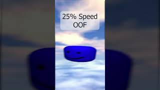 Roblox Oof Sound Effect but It Gradually Gets Slower shorts [upl. by Airbmac]