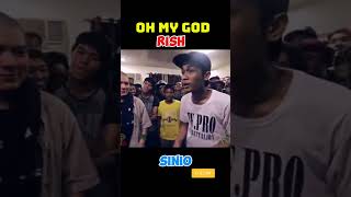 Oh my God Rish sinio fliptop fliptopbattle joker battlerap joke jokes [upl. by Haelahk905]