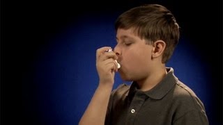 Using a metered dose inhaler inhaler in mouth [upl. by Wahlstrom]