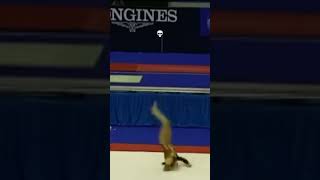 By some miracle she was uninjured🙏 gymnastics fail tumbling [upl. by Adella]