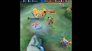 1v2 top lane Im using Chou freestyler vs King of kickback💪mobilelegends shorts youtubeshorts [upl. by Cinamod81]