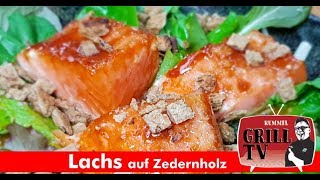 Lachs auf Zedernholz🤩 Brett wässern🤔 Rummel Grill TV rummelgrilltv [upl. by Nagoh]