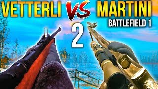 MARTINI HENRY VS VETTERLI 2 Battlefield 1 [upl. by Suinuj]