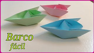 Como hacer un barco de papel  Origami [upl. by Naaman354]