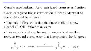 Nucleophilic Acyl Substitution of Esters [upl. by Mattland]