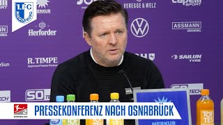 Pressekonferenz nach dem Auswärtsspiel beim VfL Osnabrück [upl. by Otrevogir712]