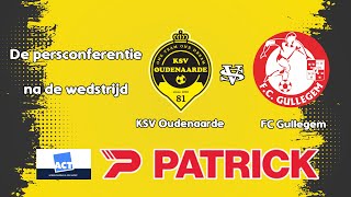 De persconferentie na de match KSV Oudenaarde  FC Gullegem [upl. by Cence]