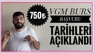 VGM BURS BAŞVURU TARİHİ AÇIKLANDI  VGM ORTAÖĞRETİM BURSU VGM YÜKSEKÖĞRETİM BURSU [upl. by Aivat]