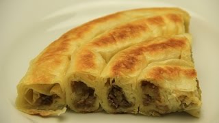 Turkish Potatoes Rolled Borek Recipe Without Oven [upl. by Shaine]