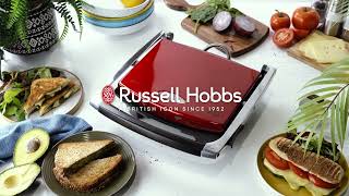 Russell Hobbs Sandwich Press Red  RHSP801RED [upl. by Attenwahs977]