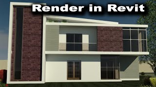 Rendering in Revit [upl. by Ecurb]