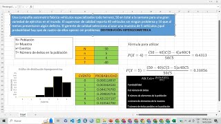 DISTRIBUCIÓN HIPERGEOMETRICA [upl. by England]