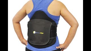 How To Wear Brace Align VertebrAlign LSO Lumbar Lower Back Brace for Lower Back Pain Relief [upl. by Torrey]