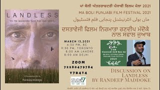 Discussion on Randeep Maddoke Documentary Landless mabolifilmfest2021 [upl. by Alford868]