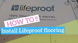 HOW TOInstall lifeproof vinyl flooring [upl. by Elleirb]