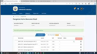 Pengisian KRS SIAKAD Sevima Politeknik Krakatau [upl. by Yelime430]