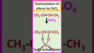 Hydroxylation of alkene by OsO4 shorts [upl. by Ayerim]