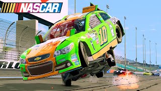 NASCAR Racing Charlotte CrashesBeamNG  Series 20 [upl. by Yvaht]