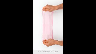 Homemade Bioplastic gelatin [upl. by Crowell]