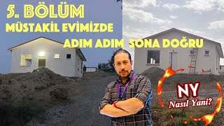 5BÖLÜM MÜSTAKİL EVİMİZDE ADIM ADIM SONA DOĞRU  DUVARLARIN ÖRÜLMESİSIVA  ÇATI SU  ELEKTRİK [upl. by Michiko]