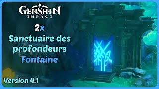 41 Emplacement des 10 Sanctuaires des profondeurs de Fontaine  Partie 2  Genshin Impact [upl. by Zohar]