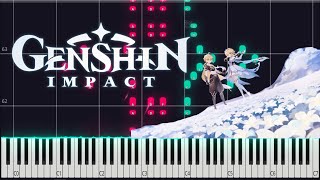 Teyvat Chapter Storyline Preview Travail  Genshin Impact PIANO TUTORIAL Sheet in the description [upl. by Viens]