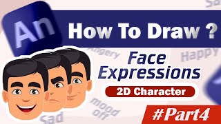 Master Basic Face Expressions for 2D Characters in Adobe Animate  Beginner tutorials  Hindi [upl. by Chip]