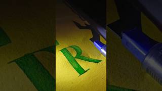 R capital letter satisfying artisticcalligraphy boldletters gothiccalligraphy [upl. by Carley241]