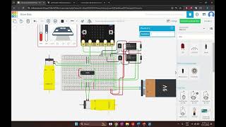 Control de motores en Tinkercad con Microbit tutorial básico [upl. by Dag522]